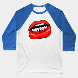 terrible puns lip tattoo Baseball T-Shirt